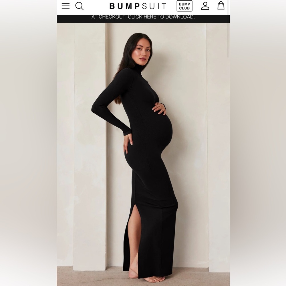 Bumpsuit - The Sculpting Rib Long Sleeve Dress - Small